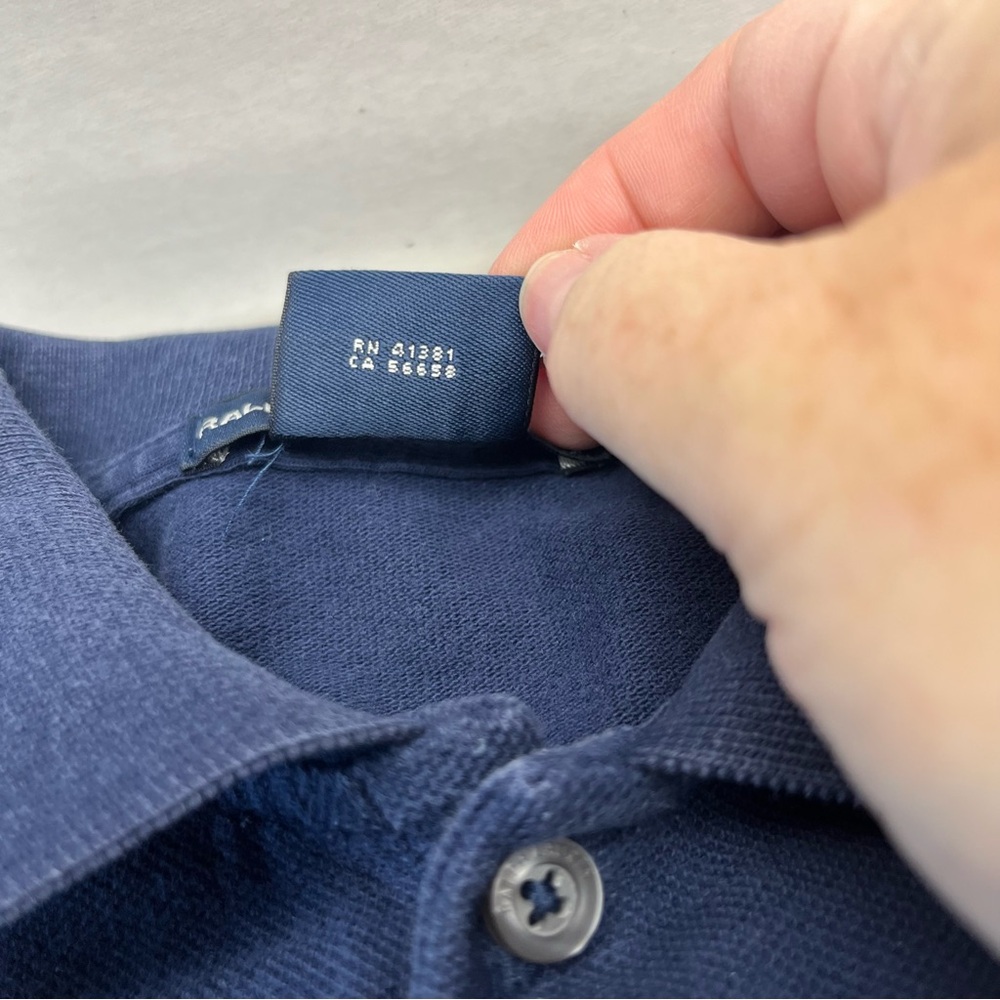 Ralph Lauren Sport Size Small Navy Polo Dress Short Cap Sleeve 100% Cotton *FLAW - Picture 3 of 10